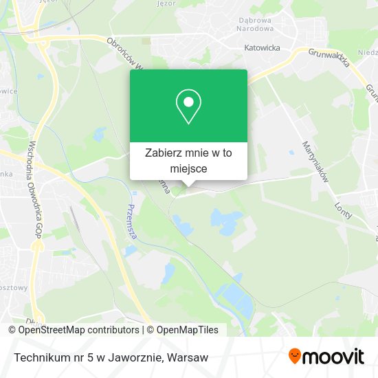 Mapa Technikum nr 5 w Jaworznie