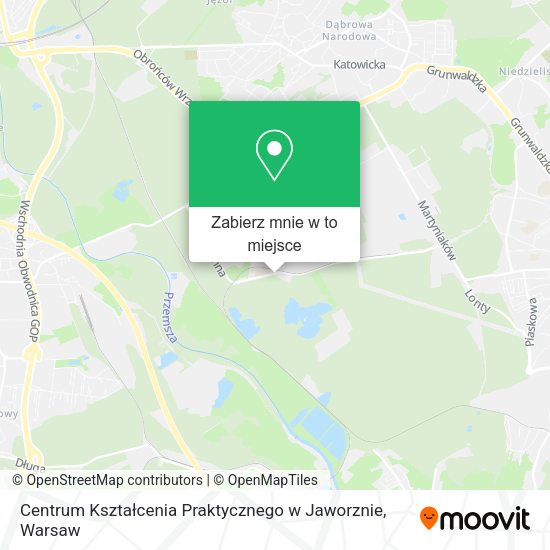 Mapa Centrum Kształcenia Praktycznego w Jaworznie