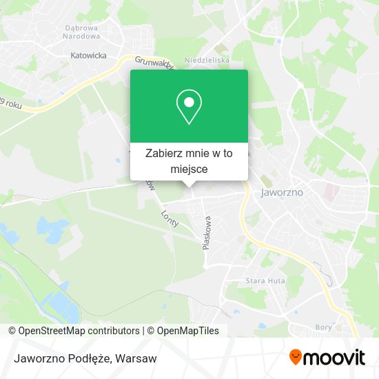 Mapa Jaworzno Podłęże