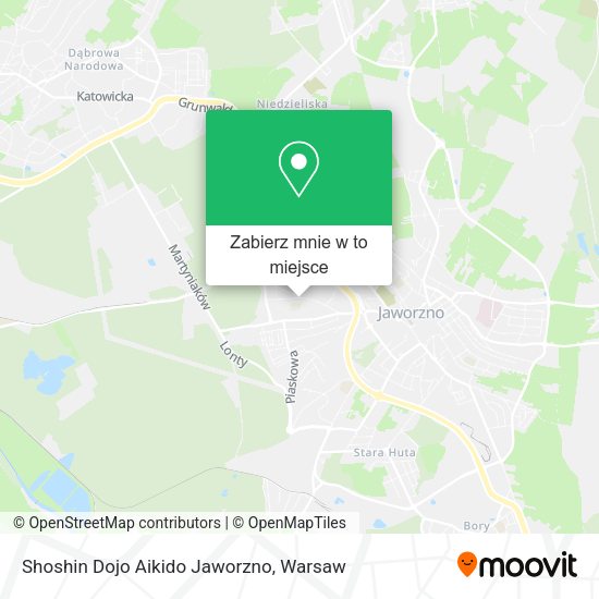 Mapa Shoshin Dojo Aikido Jaworzno