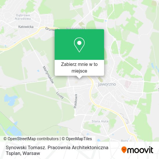 Mapa Synowski Tomasz. Pracownia Architektoniczna Tsplan