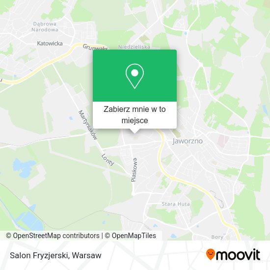 Mapa Salon Fryzjerski