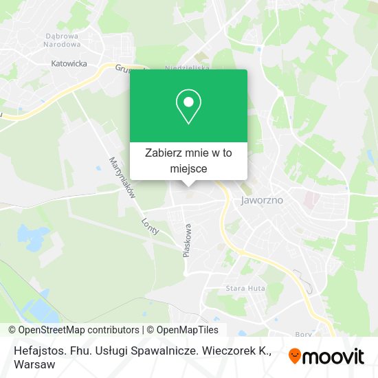 Mapa Hefajstos. Fhu. Usługi Spawalnicze. Wieczorek K.