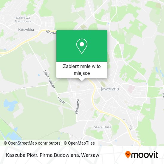 Mapa Kaszuba Piotr. Firma Budowlana