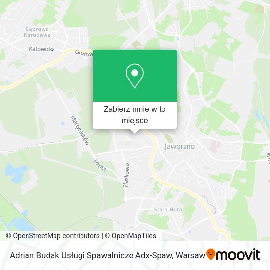 Mapa Adrian Budak Usługi Spawalnicze Adx-Spaw