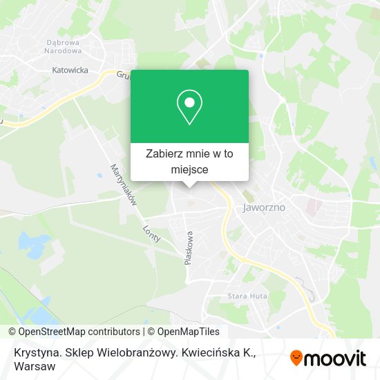 Mapa Krystyna. Sklep Wielobranżowy. Kwiecińska K.