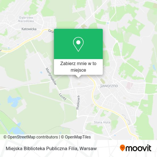 Mapa Miejska Biblioteka Publiczna Filia