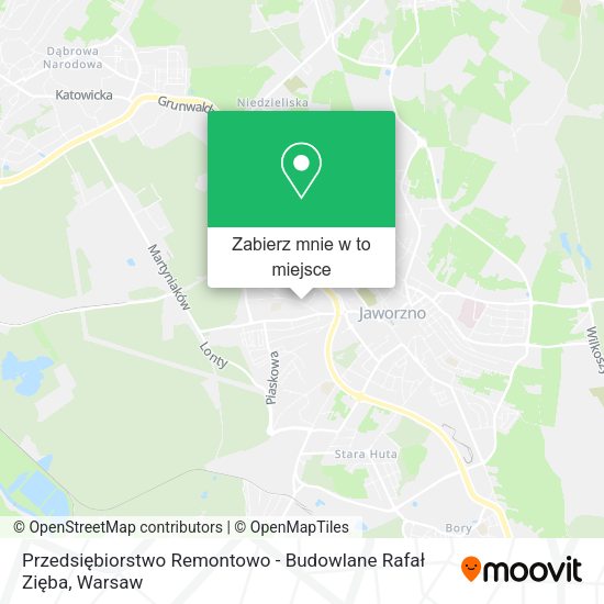 Mapa Przedsiębiorstwo Remontowo - Budowlane Rafał Zięba