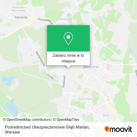 Mapa Pośrednictwo Ubezpieczeniowe Głąb Marian