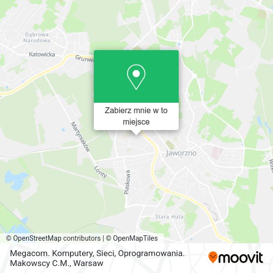 Mapa Megacom. Komputery, Sieci, Oprogramowania. Makowscy C.M.