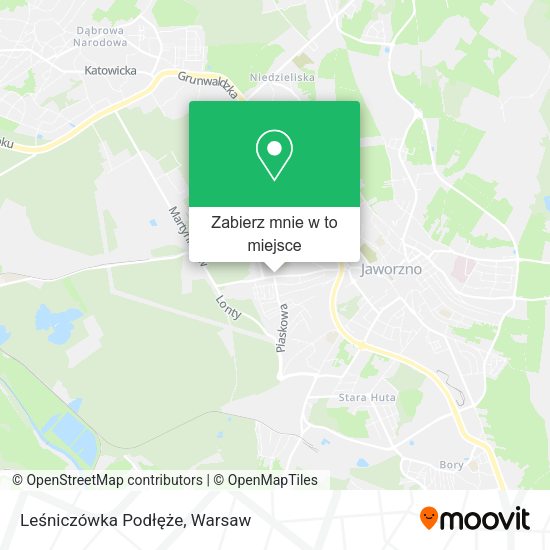 Mapa Leśniczówka Podłęże