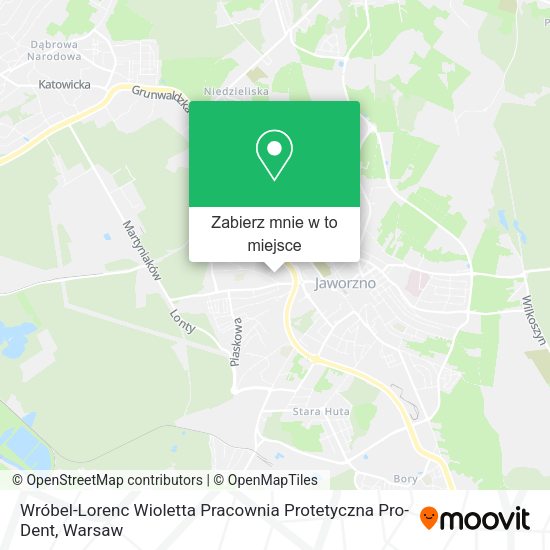 Mapa Wróbel-Lorenc Wioletta Pracownia Protetyczna Pro-Dent