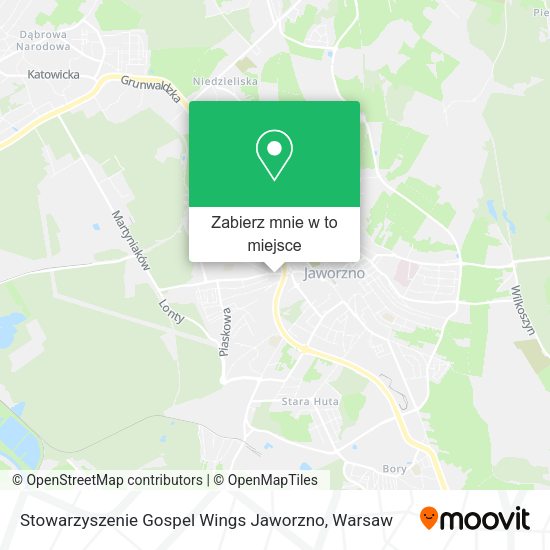 Mapa Stowarzyszenie Gospel Wings Jaworzno