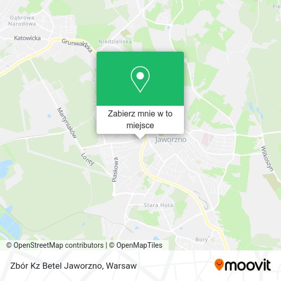 Mapa Zbór Kz Betel Jaworzno