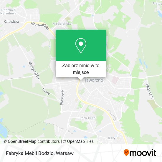 Mapa Fabryka Mebli Bodzio