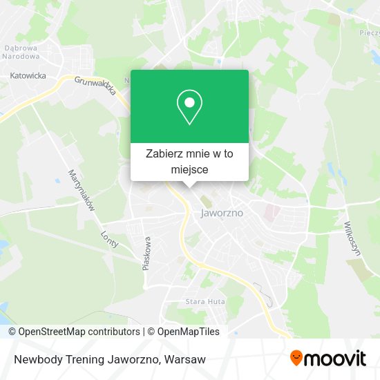 Mapa Newbody Trening Jaworzno