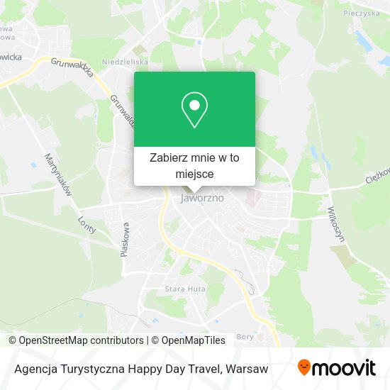 Mapa Agencja Turystyczna Happy Day Travel