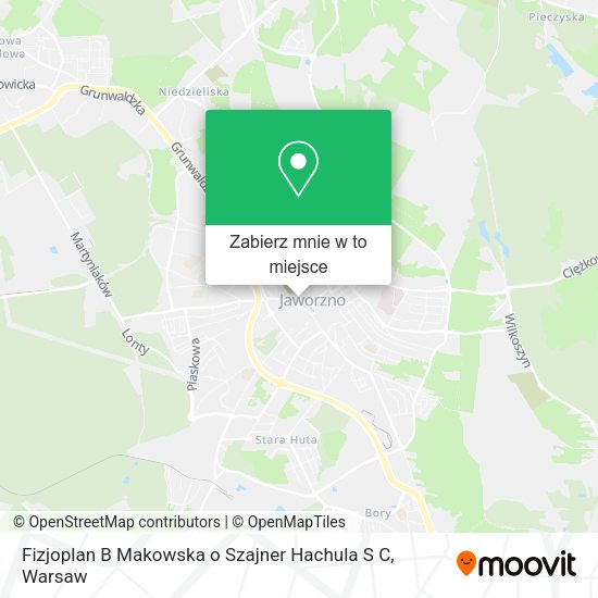 Mapa Fizjoplan B Makowska o Szajner Hachula S C