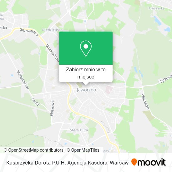 Mapa Kasprzycka Dorota P.U.H. Agencja Kasdora