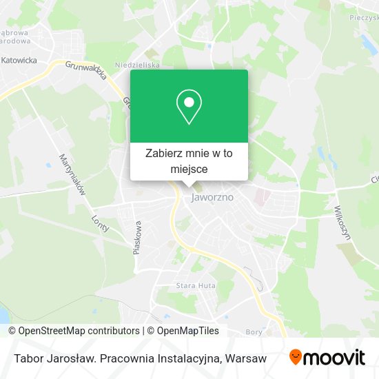 Mapa Tabor Jarosław. Pracownia Instalacyjna