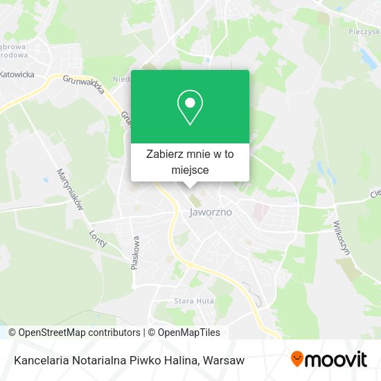 Mapa Kancelaria Notarialna Piwko Halina