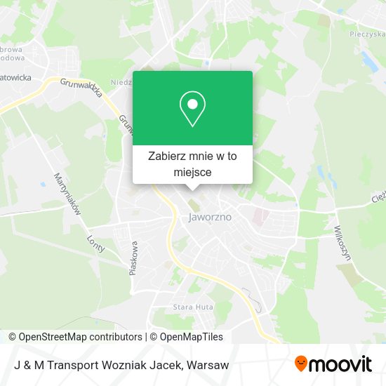 Mapa J & M Transport Wozniak Jacek