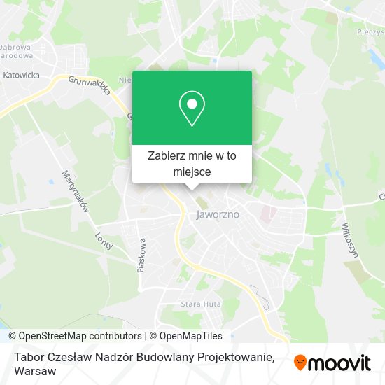 Mapa Tabor Czesław Nadzór Budowlany Projektowanie