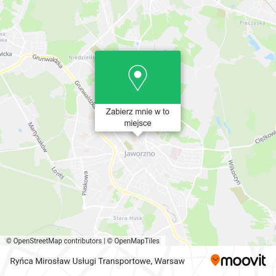 Mapa Ryńca Mirosław Usługi Transportowe