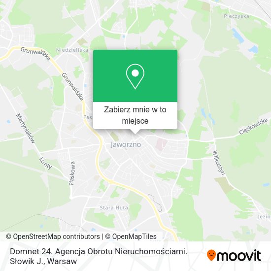 Mapa Domnet 24. Agencja Obrotu Nieruchomościami. Słowik J.