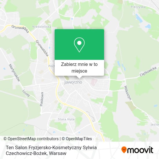 Mapa Ten Salon Fryzjersko-Kosmetyczny Sylwia Czechowicz-Bożek