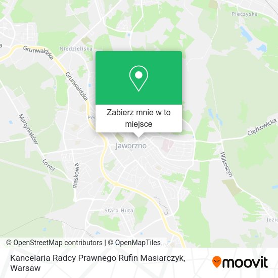 Mapa Kancelaria Radcy Prawnego Rufin Masiarczyk