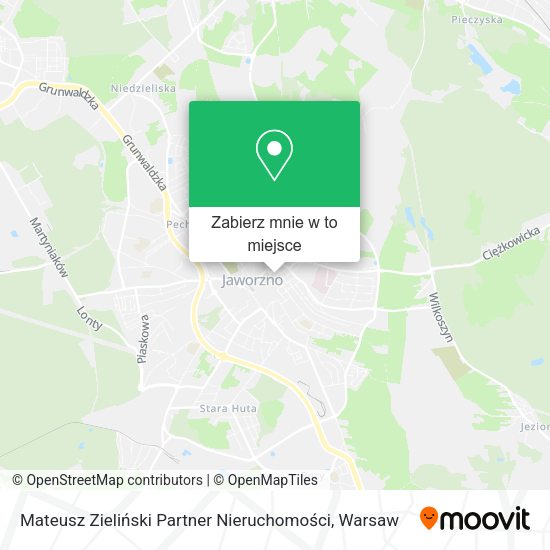 Mapa Mateusz Zieliński Partner Nieruchomości