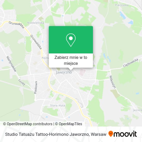 Mapa Studio Tatuażu Tattoo-Horimono Jaworzno