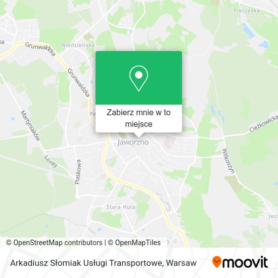 Mapa Arkadiusz Słomiak Usługi Transportowe