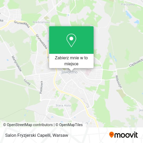 Mapa Salon Fryzjerski Capelli