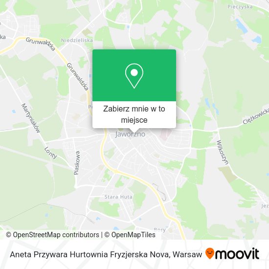 Mapa Aneta Przywara Hurtownia Fryzjerska Nova