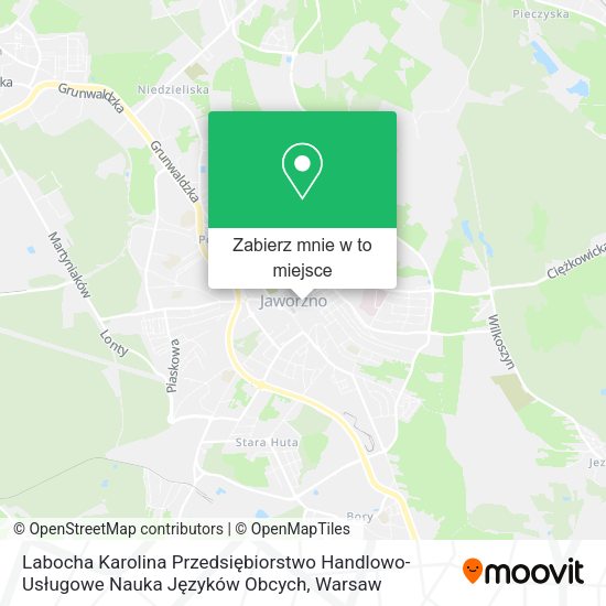 Mapa Labocha Karolina Przedsiębiorstwo Handlowo-Usługowe Nauka Języków Obcych