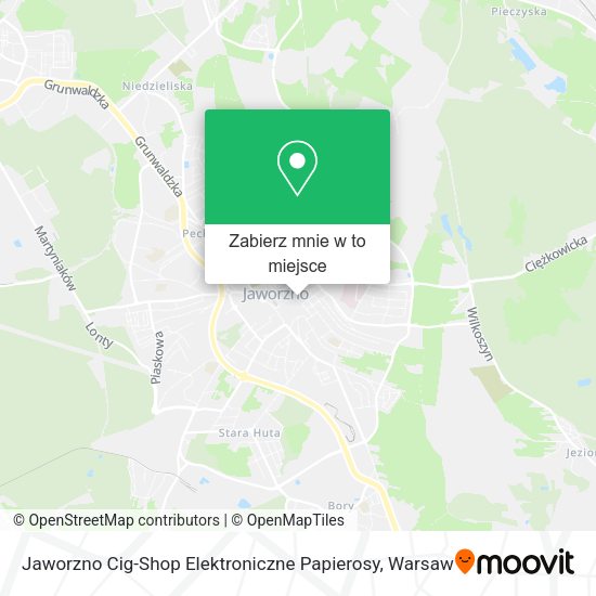 Mapa Jaworzno Cig-Shop Elektroniczne Papierosy