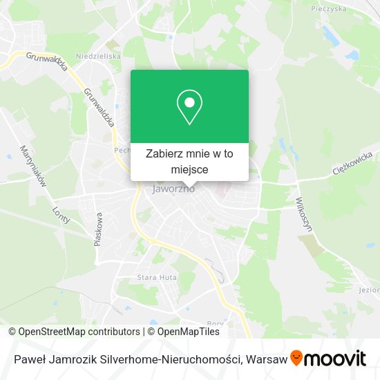 Mapa Paweł Jamrozik Silverhome-Nieruchomości