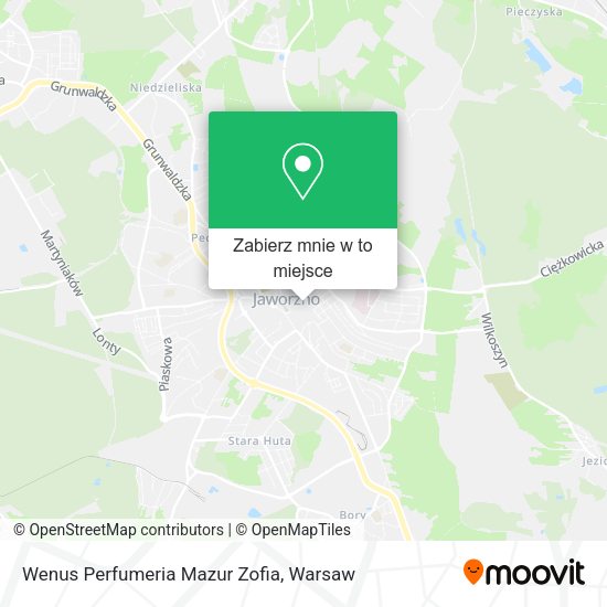 Mapa Wenus Perfumeria Mazur Zofia