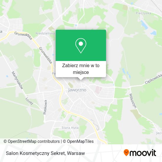 Mapa Salon Kosmetyczny Sekret