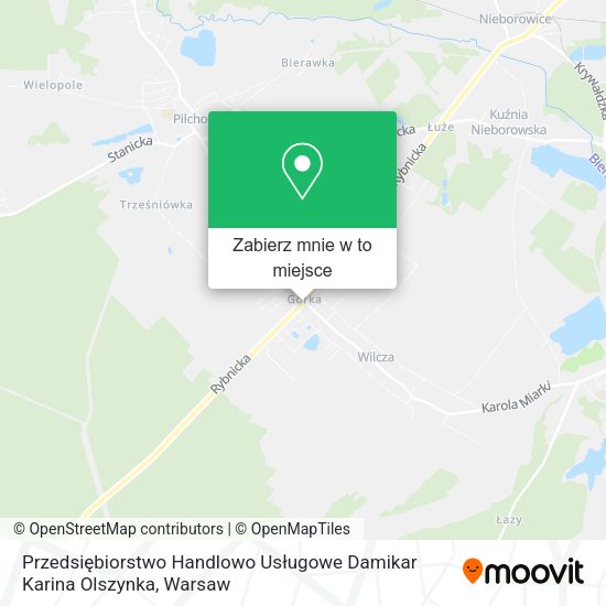 Mapa Przedsiębiorstwo Handlowo Usługowe Damikar Karina Olszynka