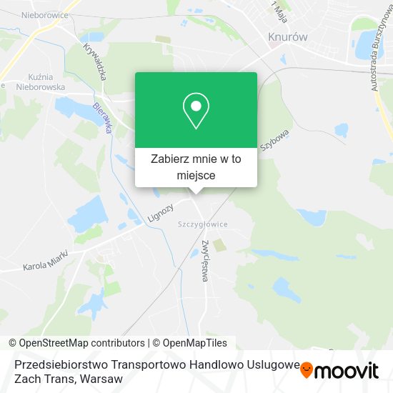 Mapa Przedsiebiorstwo Transportowo Handlowo Uslugowe Zach Trans