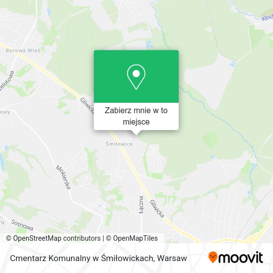 Mapa Cmentarz Komunalny w Śmiłowickach