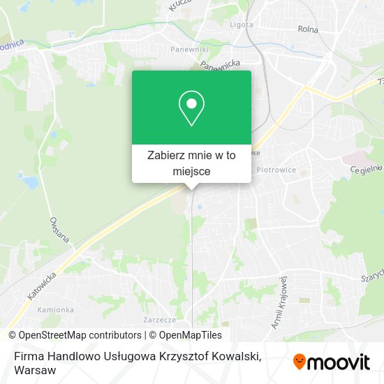 Mapa Firma Handlowo Usługowa Krzysztof Kowalski