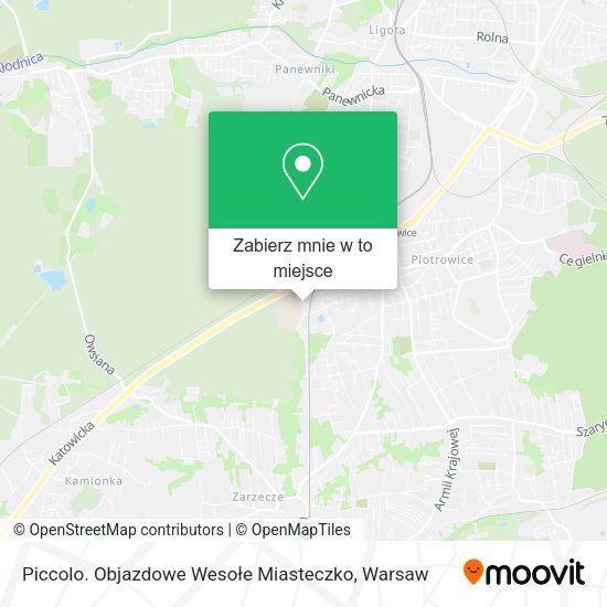 Mapa Piccolo. Objazdowe Wesołe Miasteczko