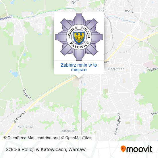 Mapa Szkoła Policji w Katowicach