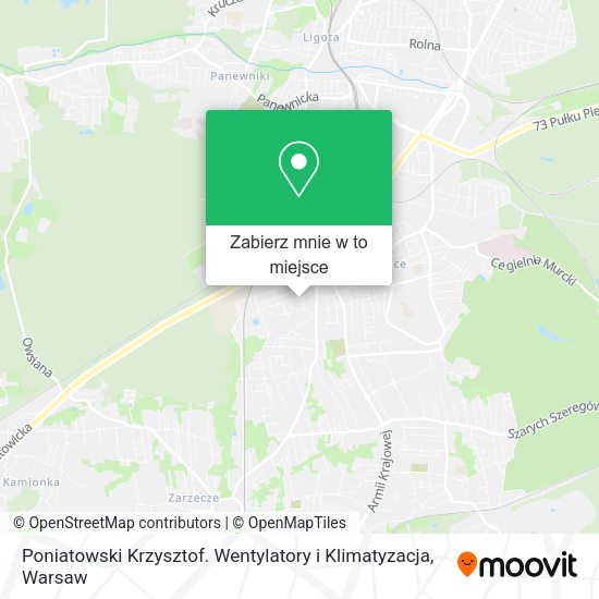 Mapa Poniatowski Krzysztof. Wentylatory i Klimatyzacja