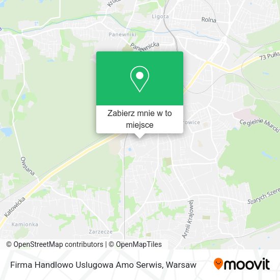 Mapa Firma Handlowo Uslugowa Amo Serwis