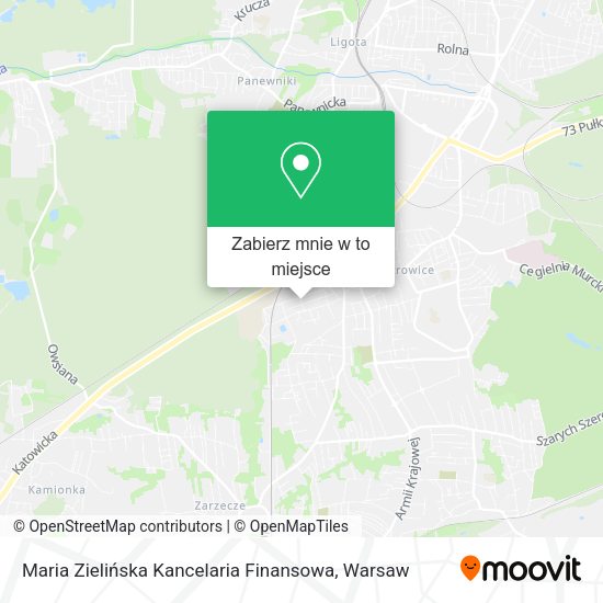 Mapa Maria Zielińska Kancelaria Finansowa